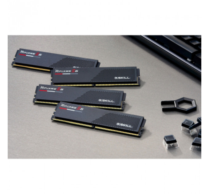 Модуль пам'яті для комп'ютера DDR5 64GB (2x32GB) 6000 MHz Ripjaws S5 G.Skill (F5-6000J3040G32GX2-RS5K)