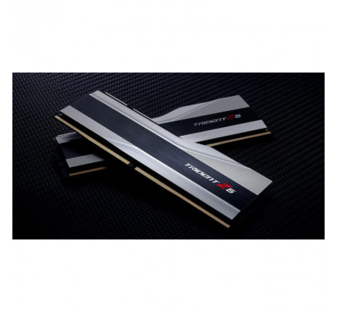 Модуль пам'яті для комп'ютера DDR5 64GB (2x32GB) 6000 MHz Trident Z5 Silver G.Skill (F5-6000J3238G32GX2-TZ5S)