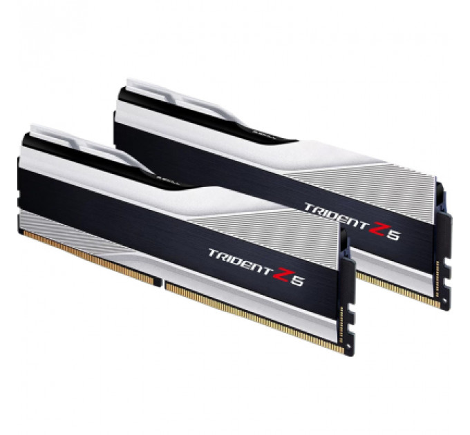 Модуль пам'яті для комп'ютера DDR5 64GB (2x32GB) 6000 MHz Trident Z5 Silver G.Skill (F5-6000J3238G32GX2-TZ5S)