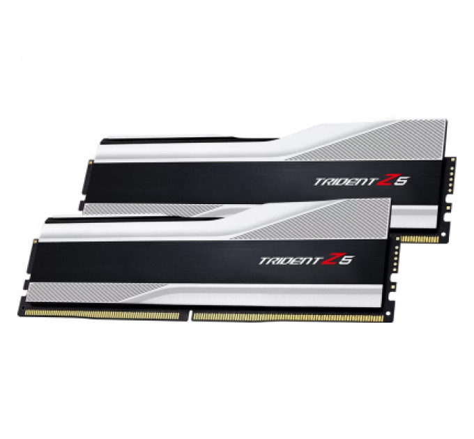 Модуль пам'яті для комп'ютера DDR5 64GB (2x32GB) 6000 MHz Trident Z5 Silver G.Skill (F5-6000J3238G32GX2-TZ5S)