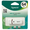 Apacer USB флеш накопичувач Apacer 64GB AH333 white USB 2.0 (AP64GAH333W-1)