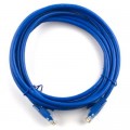 Ritar Патч-корд 1м, RJ-45, Cat.5e, CU, мідь, синій Ritar (PCR-CU/1Be / 04270)