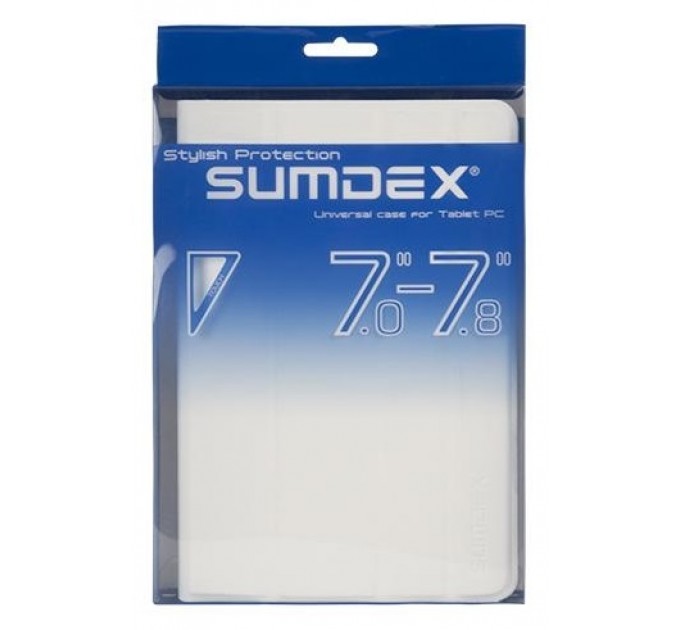 Чехол-книжка Sumdex универсальный 7" White (TCC-700WT)