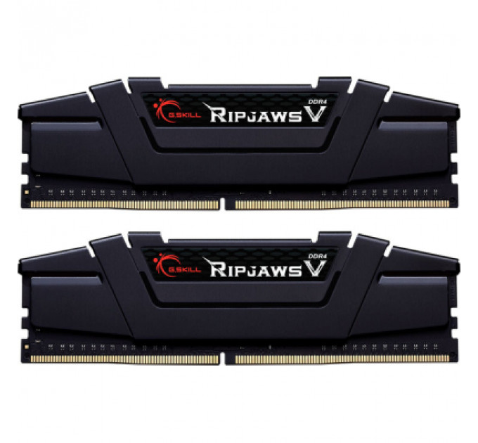Модуль пам'яті для комп'ютера DDR4 16GB (2x8GB) 4400 MHz RipjawsV Black G.Skill (F4-4400C18D-16GVKC)