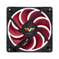 Frime Вентилятор Frime (FRF120HB20PWM) 120x120x25мм, PWM Black/Red