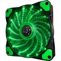 Вентилятор Frime Iris LED Fan 15LED Green (FLF-HB120G15); 120х120х25мм, 3-pin+4-pin
