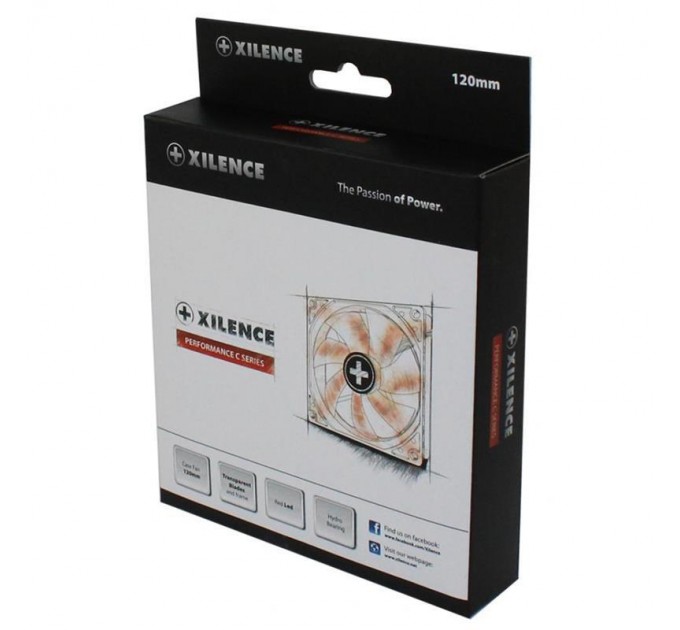 Xilence Вентилятор Xilence XPF120.TR (XF046), 120х120х25мм, 3-pin+4-pin, White_
