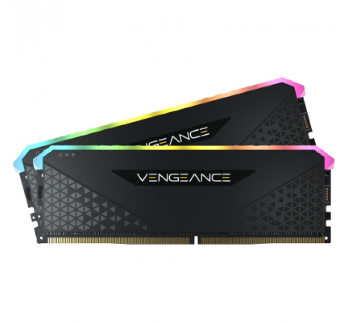 Модуль пам'яті для комп'ютера DDR4 64GB (2x32GB) 3600 MHz Vengeance RGB RS Corsair (CMG64GX4M2D3600C18)