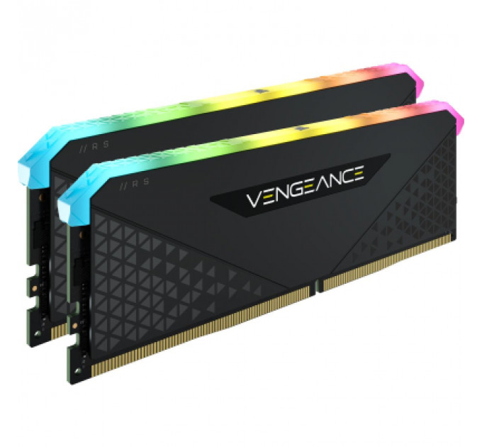 Модуль пам'яті для комп'ютера DDR4 64GB (2x32GB) 3600 MHz Vengeance RGB RS Corsair (CMG64GX4M2D3600C18)