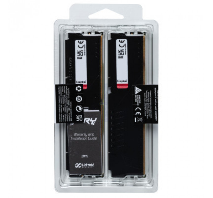 Модуль пам'яті для комп'ютера DDR5 16GB (2x8GB) 5600 MHz Beast Kingston Fury (ex.HyperX) (KF556C36BBEK2-16)