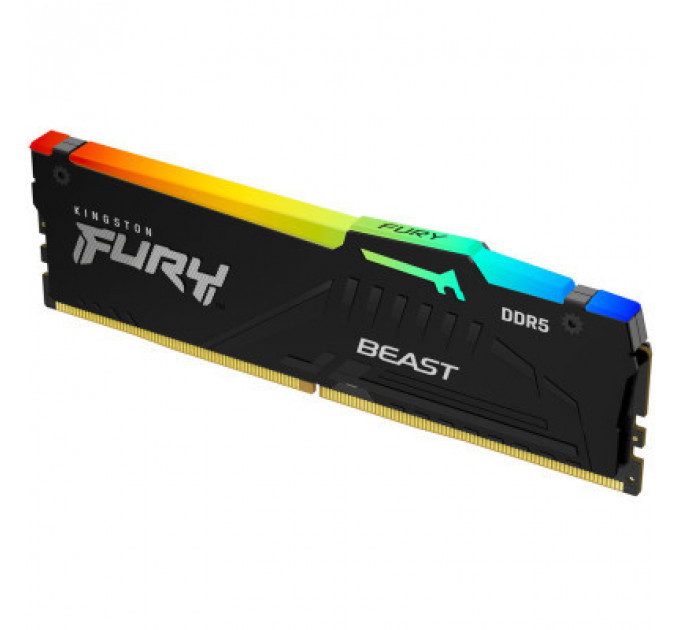 Модуль пам'яті для комп'ютера DDR5 32GB 5200 MHz Beast RGB EXPO Kingston Fury (ex.HyperX) (KF552C36BBEA-32)