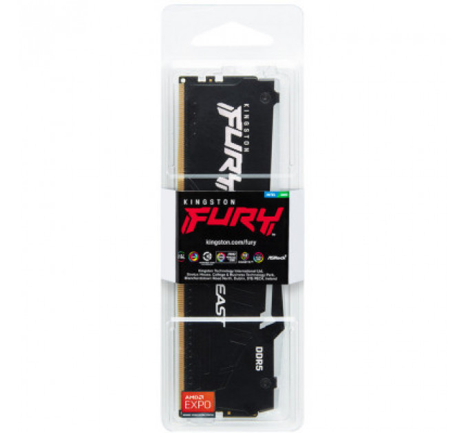 Модуль пам'яті для комп'ютера DDR5 32GB 5200 MHz Beast RGB EXPO Kingston Fury (ex.HyperX) (KF552C36BBEA-32)