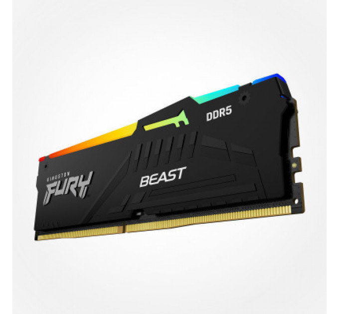 Модуль пам'яті для комп'ютера DDR5 32GB 5200 MHz Beast RGB EXPO Kingston Fury (ex.HyperX) (KF552C36BBEA-32)