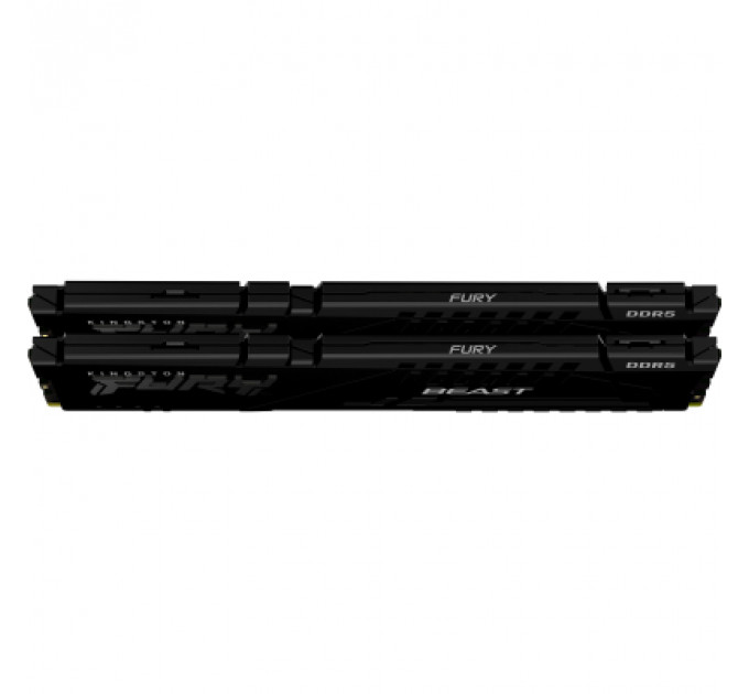 Модуль пам'яті для комп'ютера DDR5 64GB (2x32GB) 6000 MHz Beast Black EXPO Kingston Fury (ex.HyperX) (KF560C36BBEK2-64)