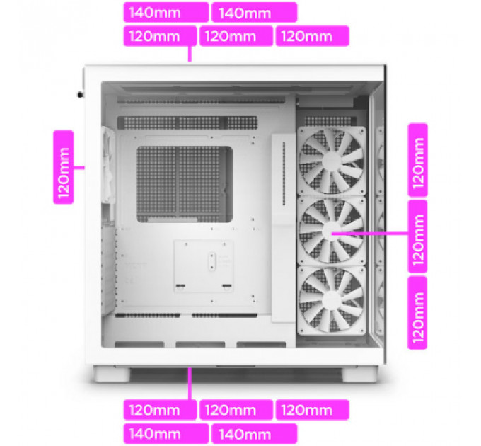 Корпус NZXT H9 Elite Edition White (CM-H91EW-01)
