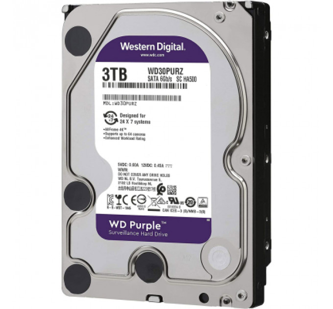 Жорсткий диск 3.5" 3TB WD (WD33PURZ)
