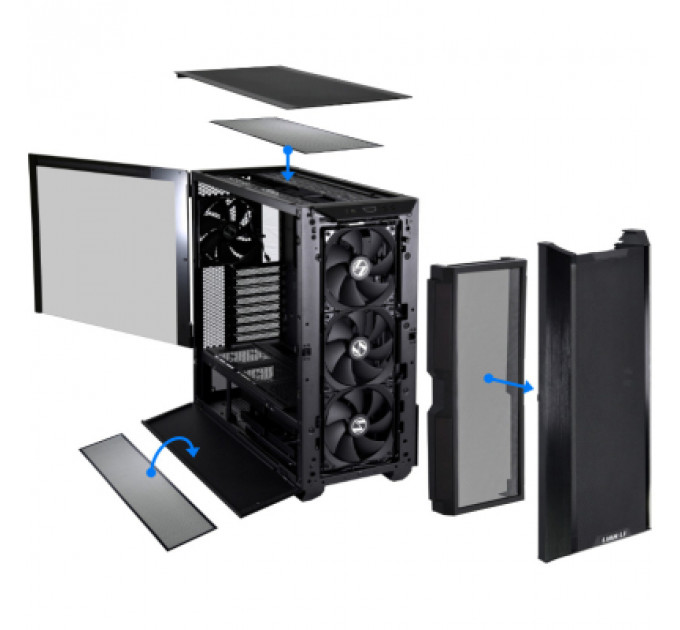 Пиловий фільтр для ПК Lian Li LANCOOL 3 DUST FILTER black (G89.LAN3-1X.00)