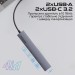 Promate Концентратор USB Type-C Promate LiteHub-Pro 4 in 1 Grey (litehub-pro)