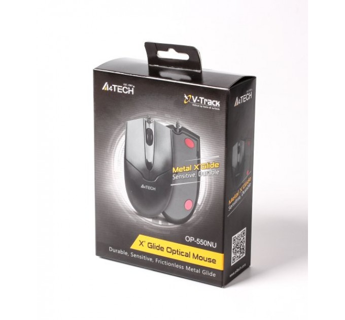 Миша A4Tech OP-550NU Black USB V-Track