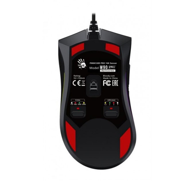 Миша A4Tech Bloody W90 Pro Stone Black