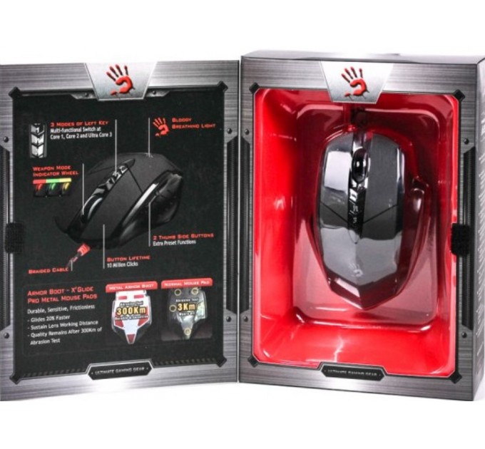 Миша A4Tech V7MA Bloody Black Holeless