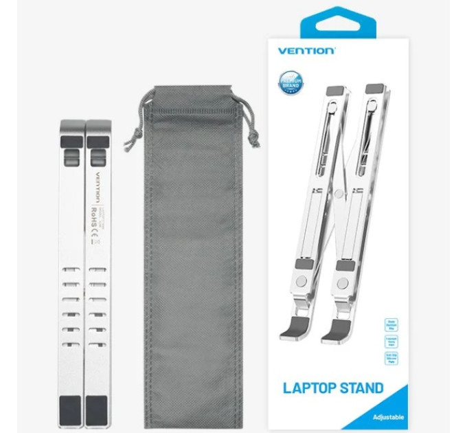 Vention Підставка до ноутбука Vention Laptop X-type Stand Silver Aluminum Alloy (KDMI0)