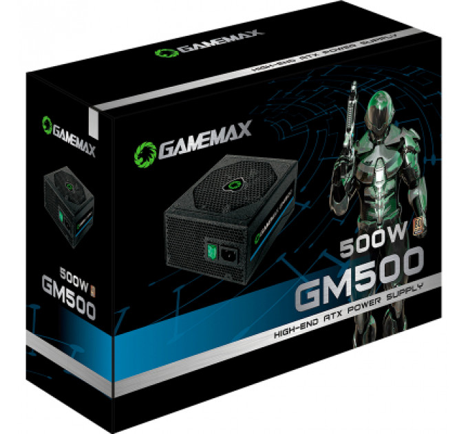 Блок живлення Gamemax GM-500 80+ APFC Black