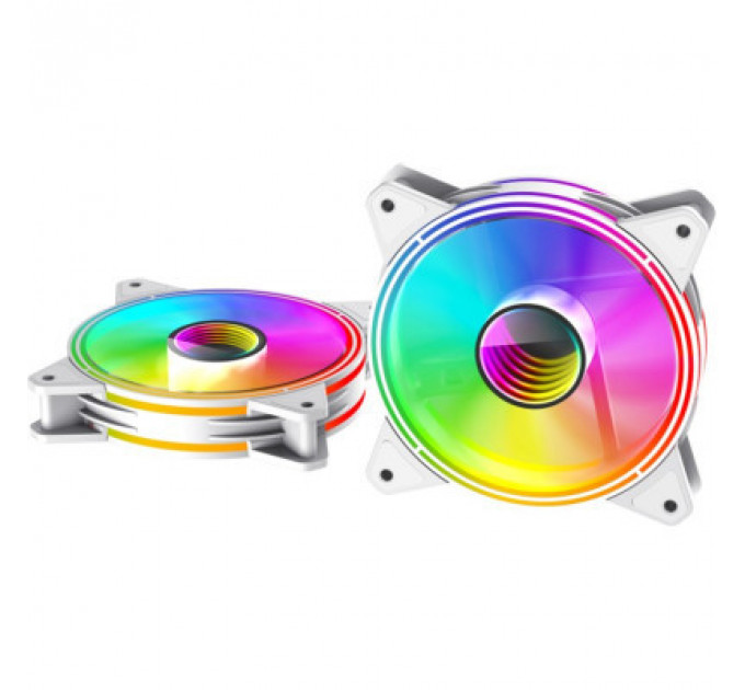 Кулер до корпусу Gamemax FN-12Rainbow-Q-Infinity WT