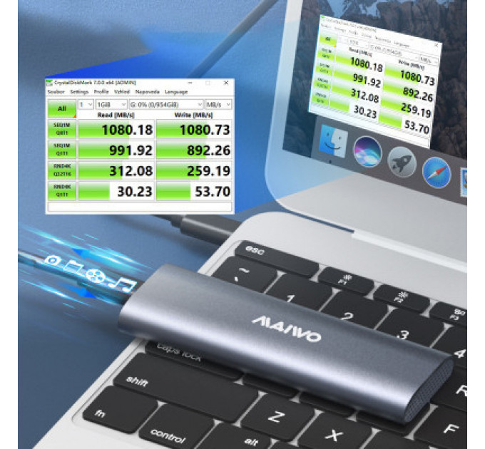 Кишеня зовнішня Maiwo M.2 SSD (K1689)