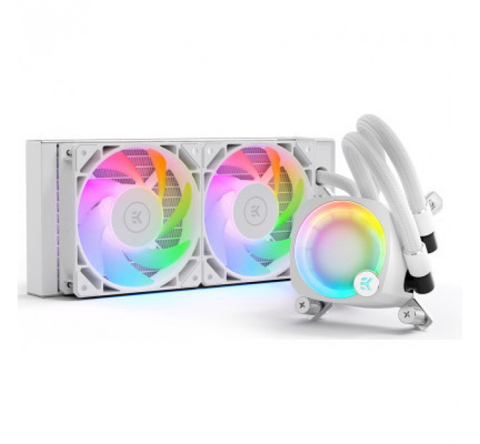 Система рідинного охолодження Ekwb EK-Nucleus AIO CR240 Lux D-RGB - White (3831109897843)