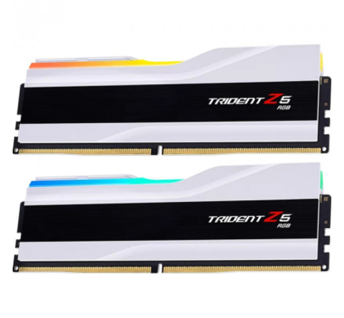 Модуль пам'яті для комп'ютера DDR5 32GB (2x16GB) 6400 MHz Trident Z5 RGB White G.Skill (F5-6400J3239G16GX2-TZ5RW)