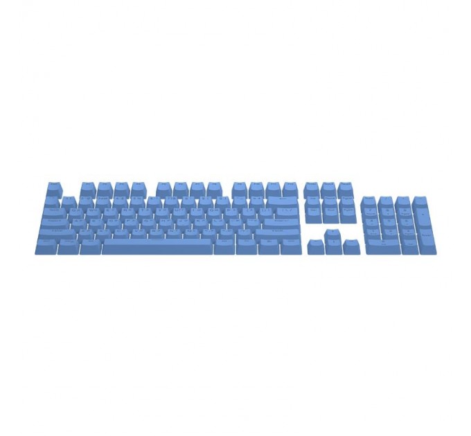 Набір кейкапів Hator PBT UKR/ENG/ru Blue (HTS-138)