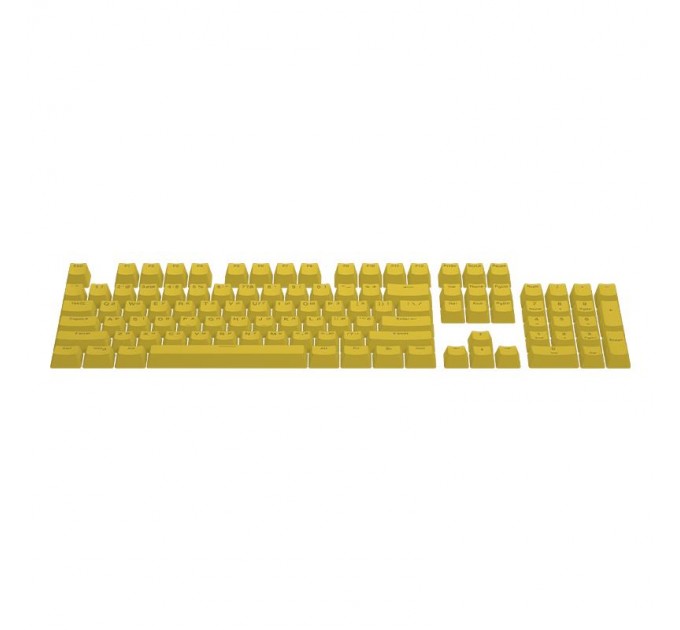 Набір кейкапів Hator PBT UKR/ENG/ru Yellow (HTS-139)