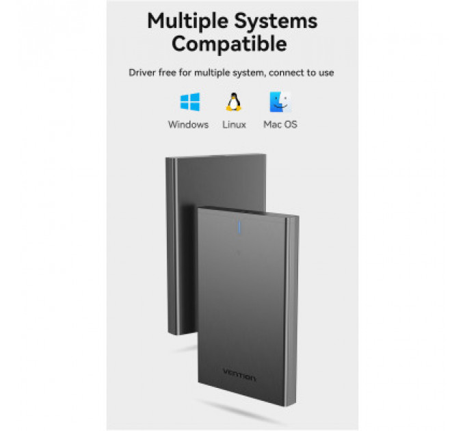 Кишеня зовнішня Vention 2.5" HDD/SSD USB 3.0 Micro-B Black (KPAB0)