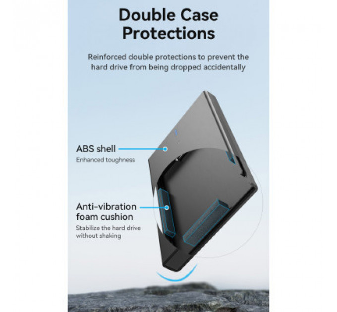 Кишеня зовнішня Vention 2.5" HDD/SSD USB 3.0 Micro-B Black (KPAB0)