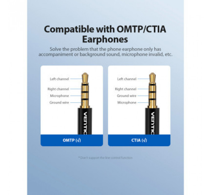 Звукова плата Vention Audio USB 1х3,5mm jack 4pin Metal (OMTP-CTIA) (CDLH0)