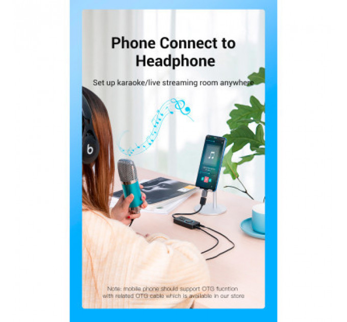 Звукова плата Vention Audio USB 3х3,5mm jack 0.15m Volume Control (CDRBB)