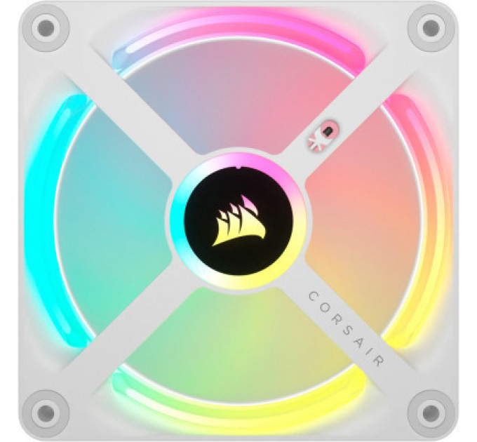 Кулер до корпусу Corsair iCUE Link QX120 RGB PWM White (CO-9051005-WW)