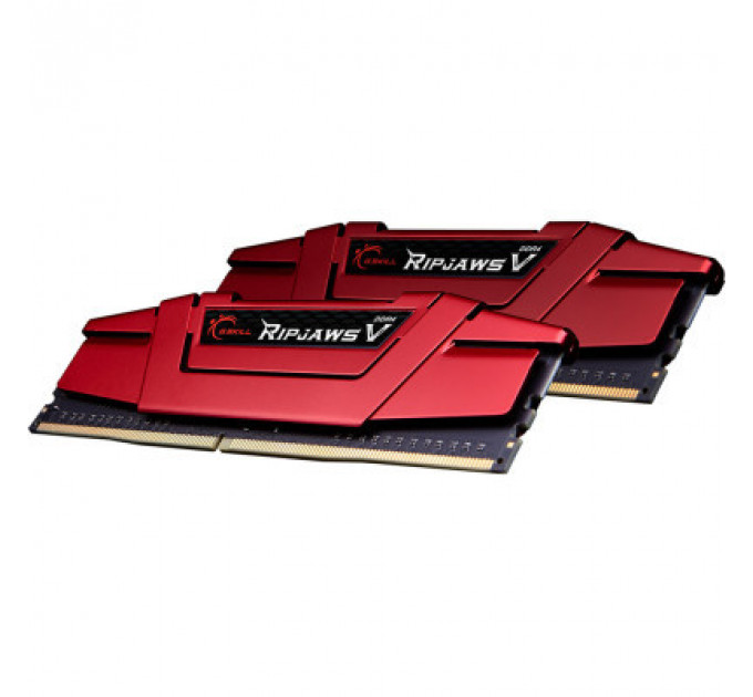 Модуль пам'яті для комп'ютера DDR4 16GB (2x8GB) 2666 MHz Ripjaws V Red G.Skill (F4-2666C19D-16GVR)