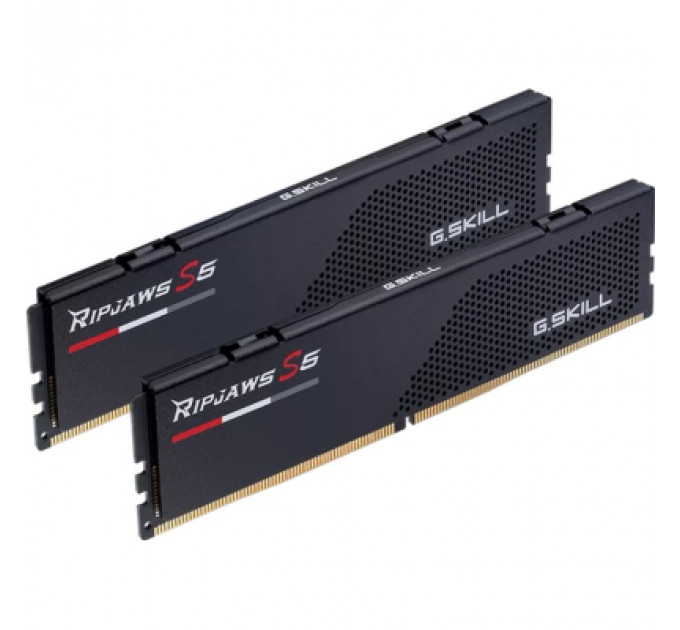 Модуль пам'яті для комп'ютера DDR5 48GB (2x24GB) 5600 MHz Ripjaws S5 Black G.Skill (F5-5600J4040D24GX2-RS5K)