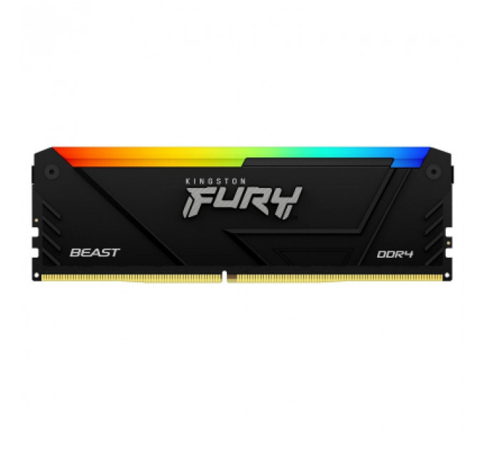 Модуль пам'яті для комп'ютера DDR4 8GB 3200 MHz Beast RGB Kingston Fury (ex.HyperX) (KF432C16BB12A/16)