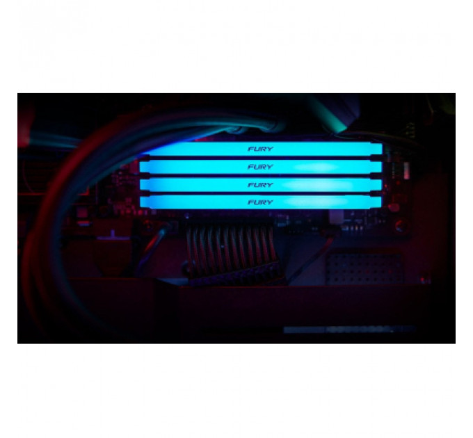 Модуль пам'яті для комп'ютера DDR4 8GB 3200 MHz Beast RGB Kingston Fury (ex.HyperX) (KF432C16BB12A/16)