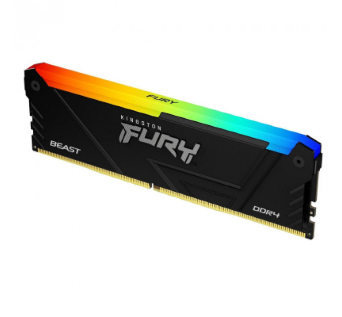 Модуль пам'яті для комп'ютера DDR4 8GB 3200 MHz Beast RGB Kingston Fury (ex.HyperX) (KF432C16BB12A/16)