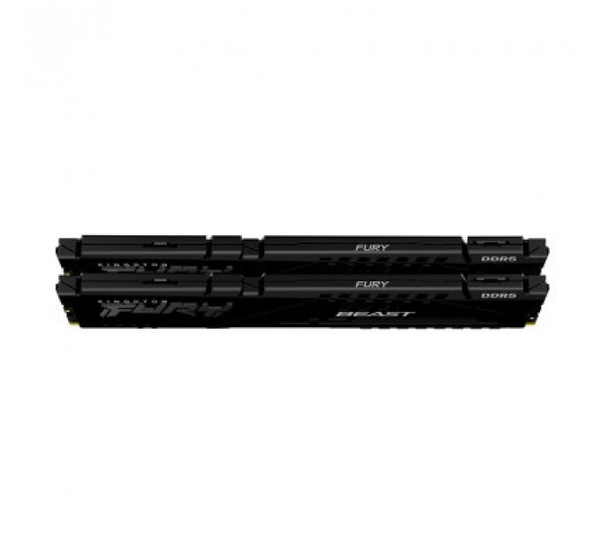 Модуль пам'яті для комп'ютера DDR5 64GB (2x32GB) 5600 MHz Beast Black Kingston Fury (ex.HyperX) (KF556C36BBEK2-64)