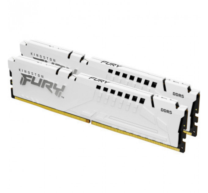 Модуль пам'яті для комп'ютера DDR5 64GB (2x32GB) 6000 MHz Beast White Kingston Fury (ex.HyperX) (KF560C36BWEK2-64)