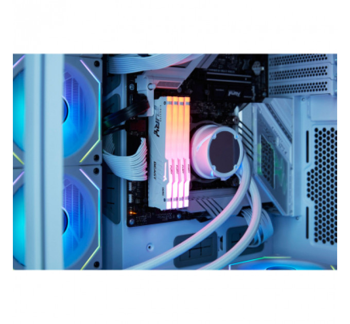 Модуль пам'яті для комп'ютера DDR5 64GB (2x32GB) 6000 MHz Beast White RGB Kingston Fury (ex.HyperX) (KF560C36BWEAK2-64)
