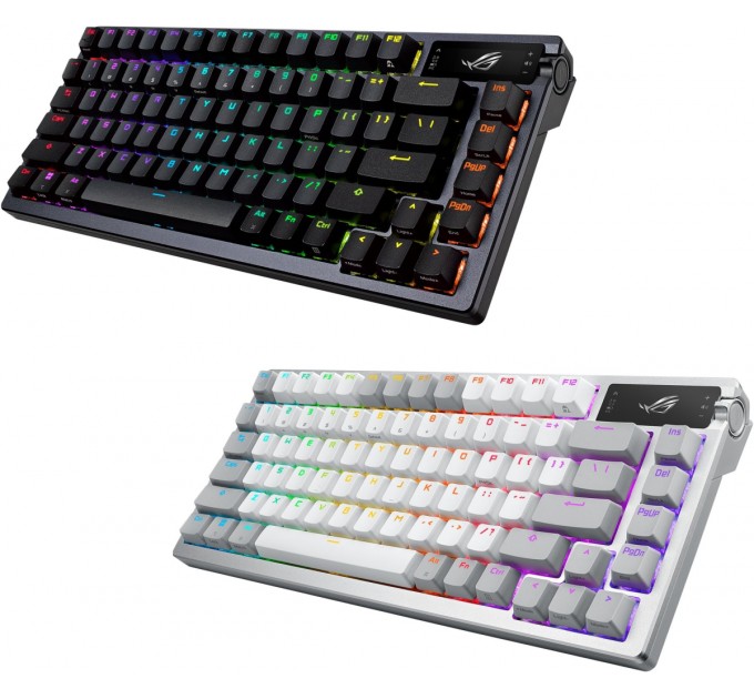 Клавіатура бездротова Asus ROG Azoth RGB WL BT White (90MP031A-BKUA11)