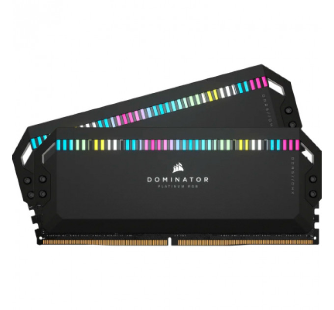 Модуль пам'яті для комп'ютера DDR5 32GB (2x16GB) 6200 MHz Dominator Platinum RGB Black Corsair (CMT32GX5M2X6200C36)