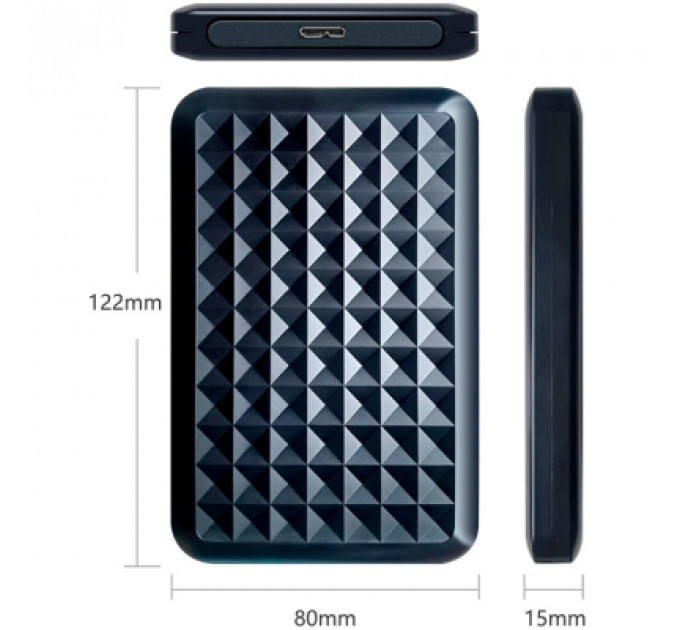 Кишеня зовнішня Dynamode 2.5" SATA HDD/SSD USB 3.0 Black (DM-CAD-25318)