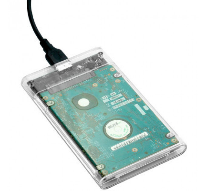 Кишеня зовнішня Dynamode 2.5" SATA HDD/SSD USB 3.0 Transparent (DM-CAD-25316)